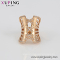 14969 Hottest jewelry luxury diamond zircon ring, 18 carat gold color new design ladies finger ring